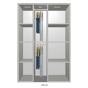 Møbler fra bredde 120 cm til 140 cm Model B